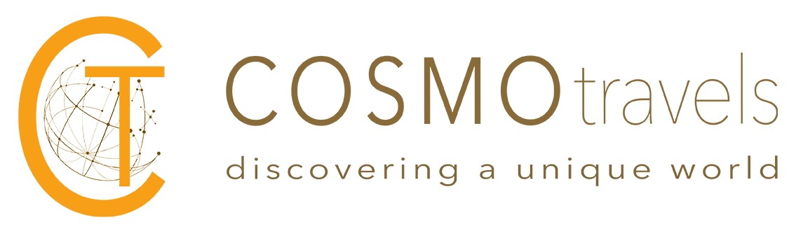 COSMOtravels Logo mit Slogan